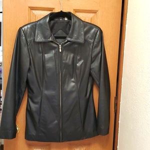 Leather coat
